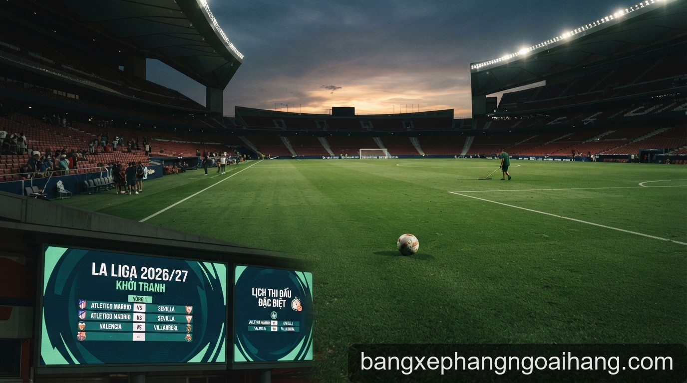 La Liga 2026/27 khởi tranh nhưng vắng bóng Real Madrid và Barcelona: Giải mã lịch thi đấu đặc biệt sau World Cup