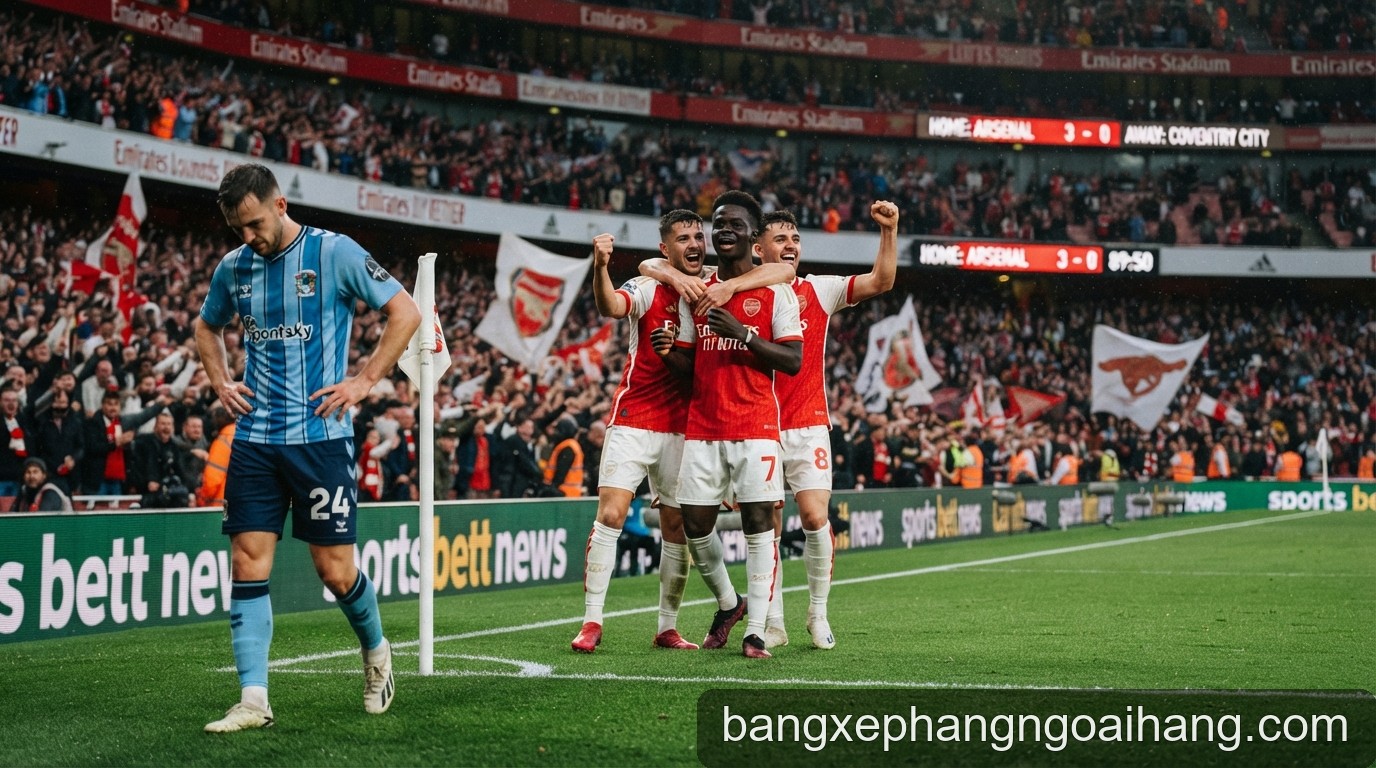 Ngoại hạng Anh 2026/27: Arsenal khẳng định vị thế nhà vua, Coventry City nhận bài học đắt giá