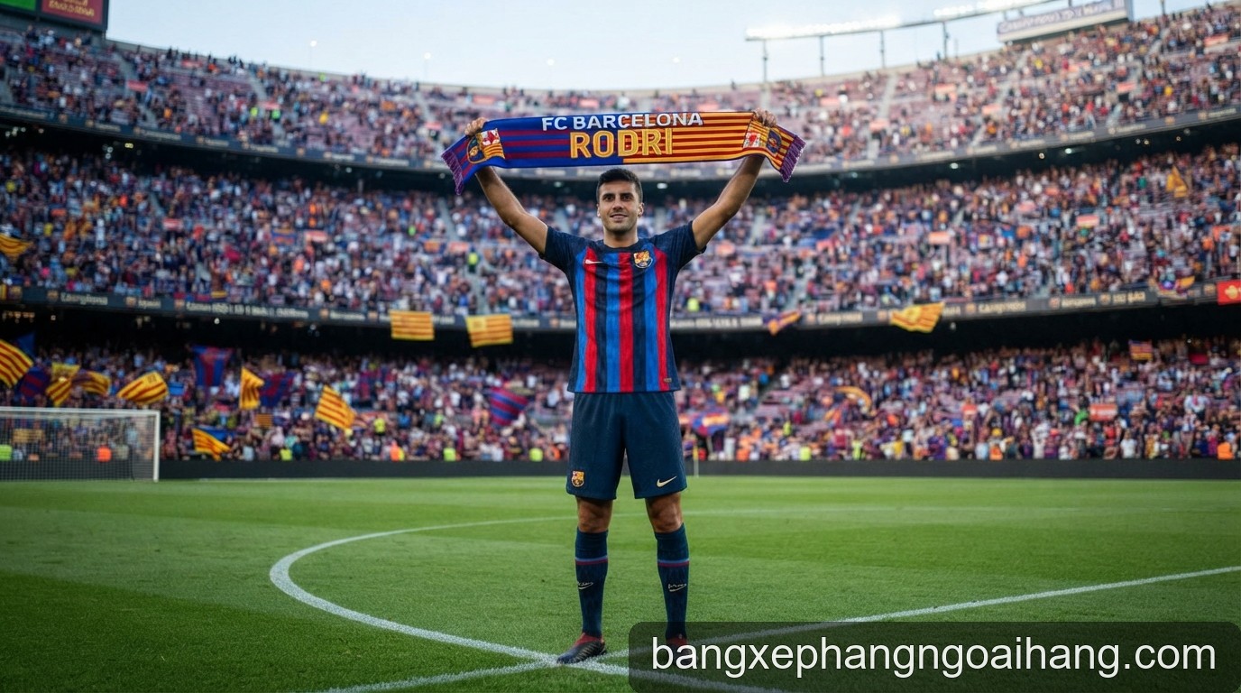 Rodri gia nhập Barcelona: Bản hợp đồng 'trong mơ' và tham vọng Champions League