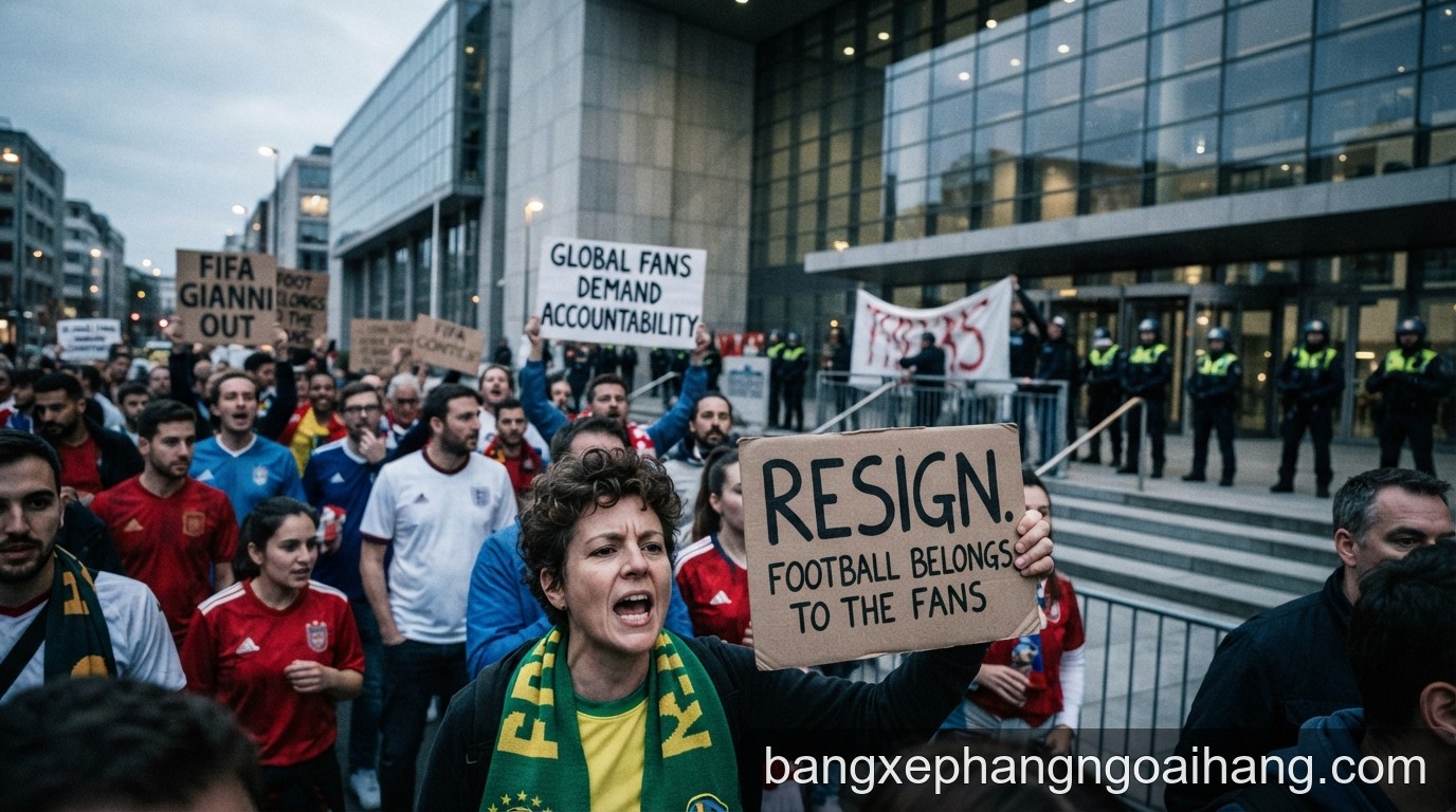 Khủng hoảng tại FIFA: Làn sóng biểu tình toàn cầu yêu cầu Gianni Infantino từ chức