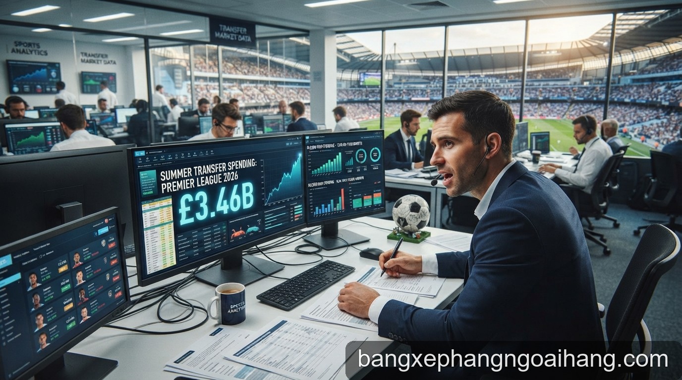 Thị trường chuyển nhượng hè 2026 khép lại: Premier League thiết lập kỷ lục chi tiêu 3,46 tỷ bảng